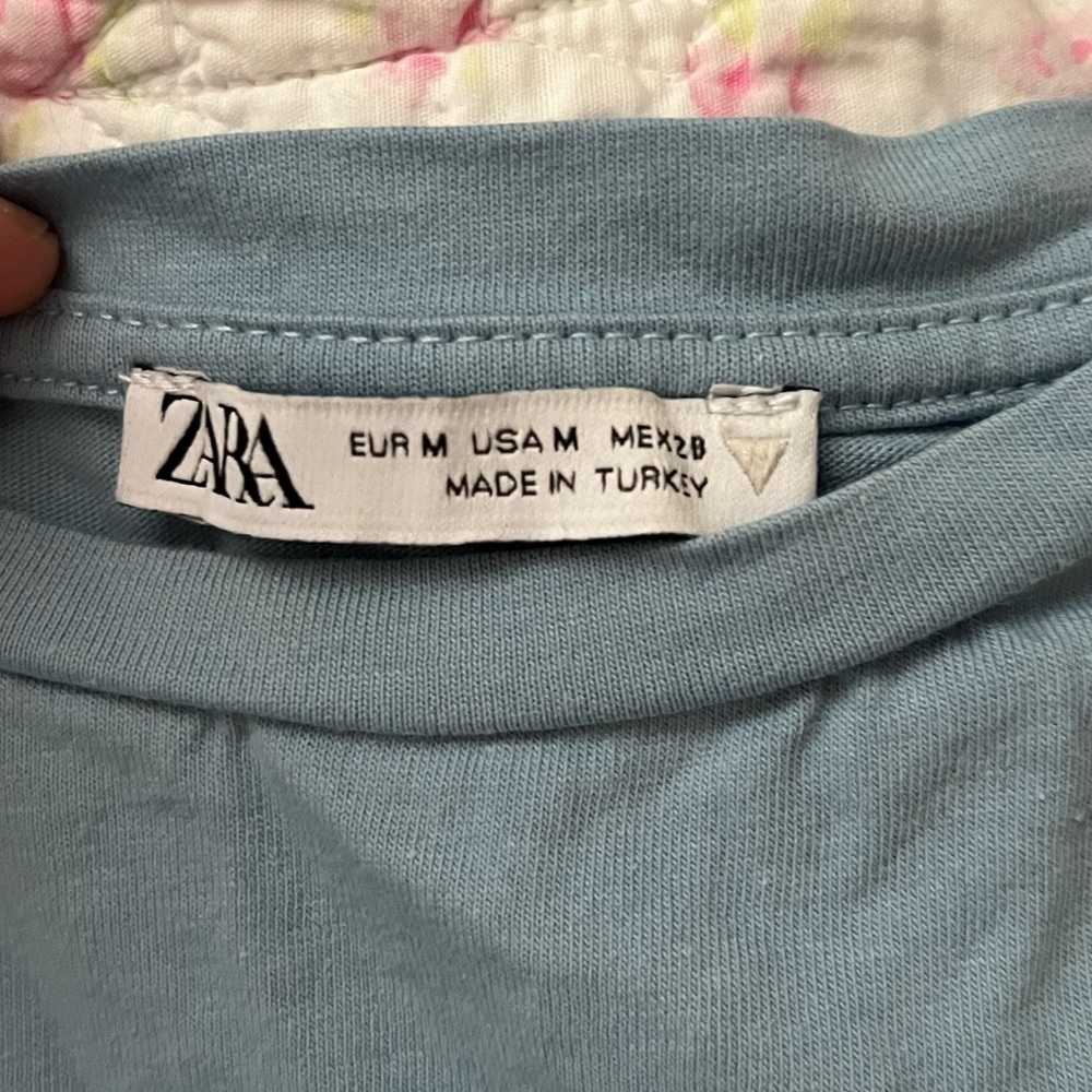 Zara Light Blue Top - Picture 2 of 2